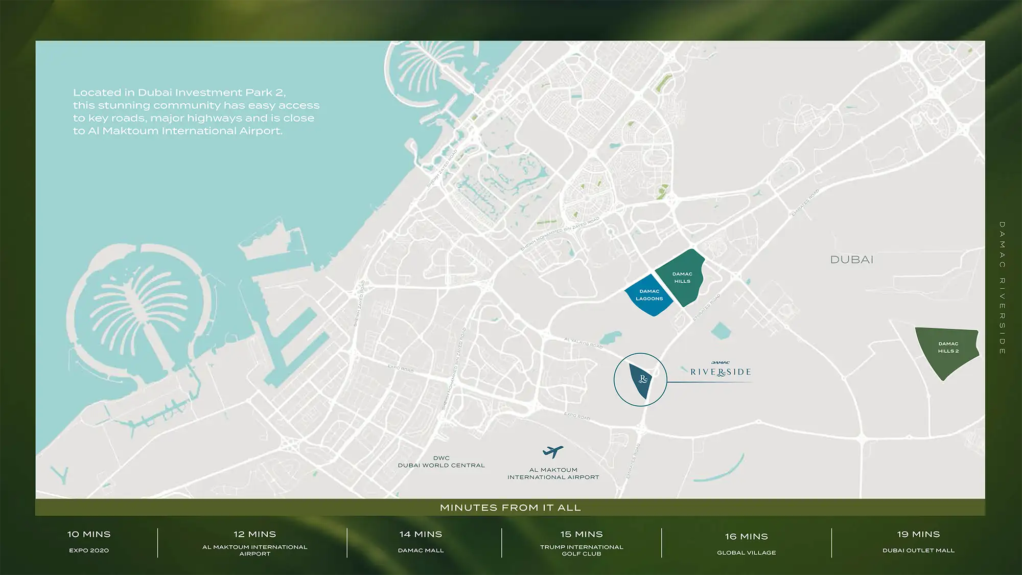 IVY at Damac Riverside Location Map