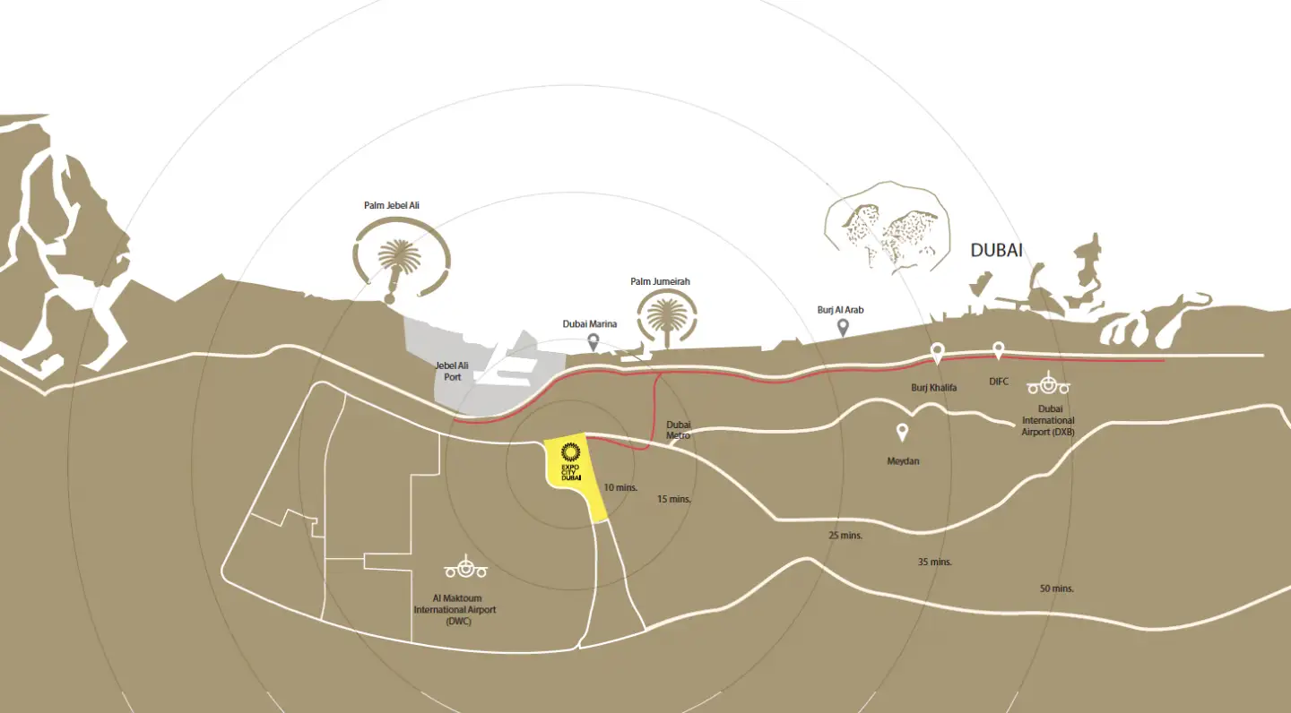 Emaar Expo Living Location Map