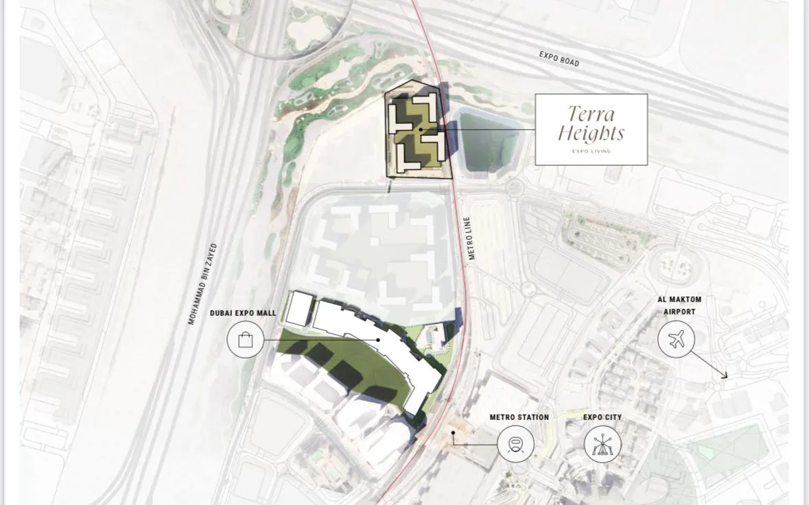 Emaar Terra Heights Expo Living Location Map