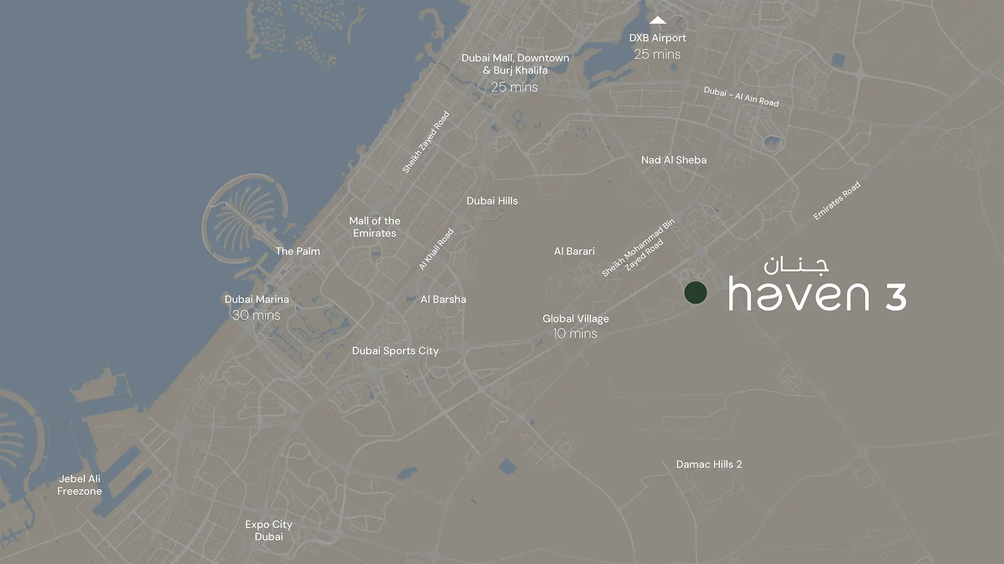 Haven 3 by Aldar Location Map