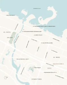 Peninsula Dubai Residences at Jumeirah 2 Location Map