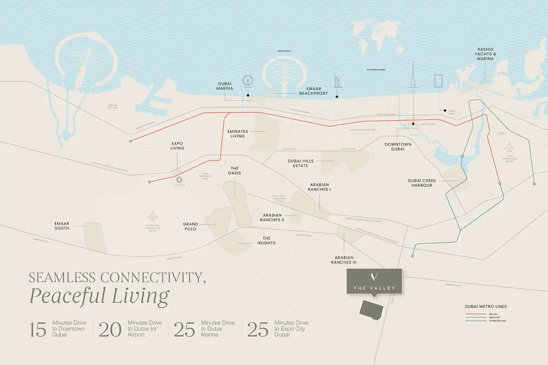 Vindera at The Valley Location Map